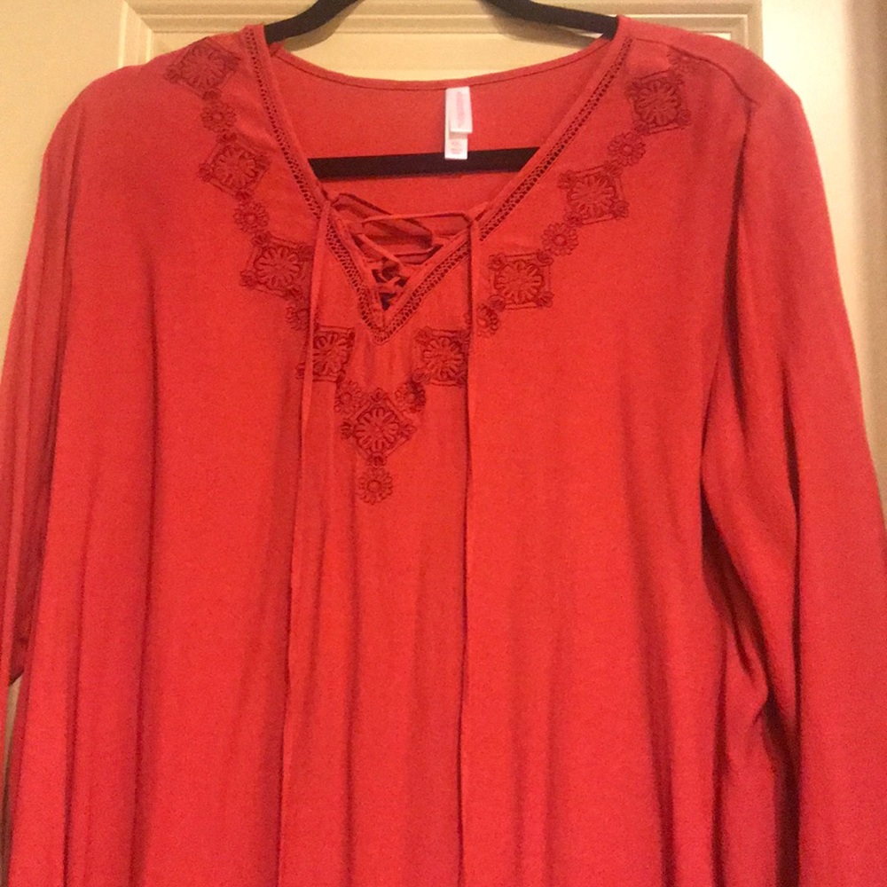 Red Flowy dress